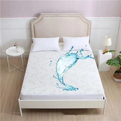 غطاء فراش بق الفراش مقاوم للماء من الخيزران